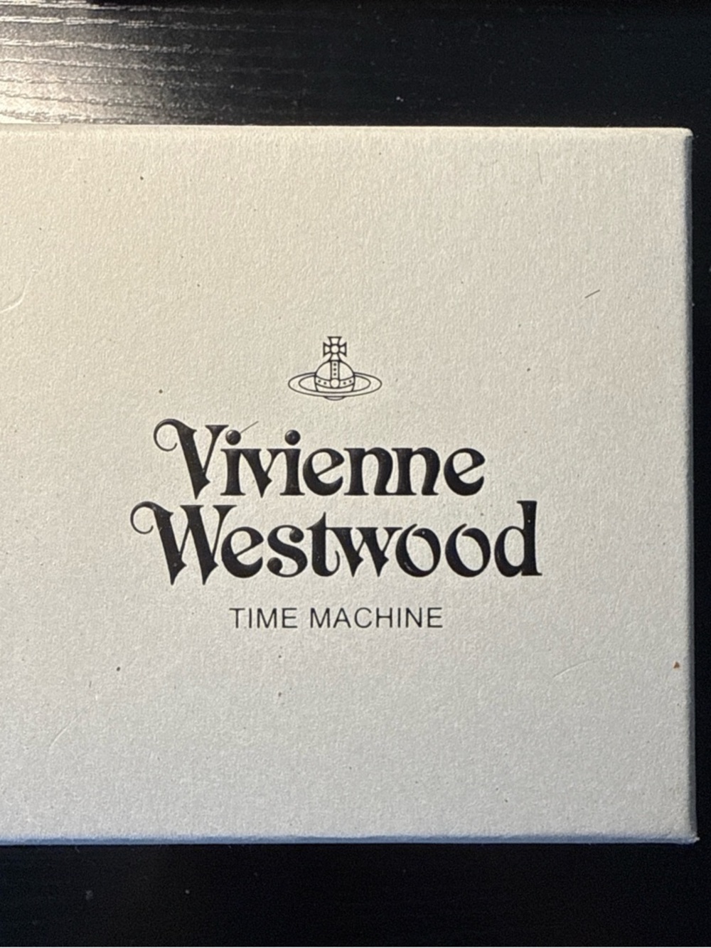 Vivienne Westwood White Time Machine Box with Black Logo